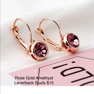 18k Rose Gold Filled Earrings